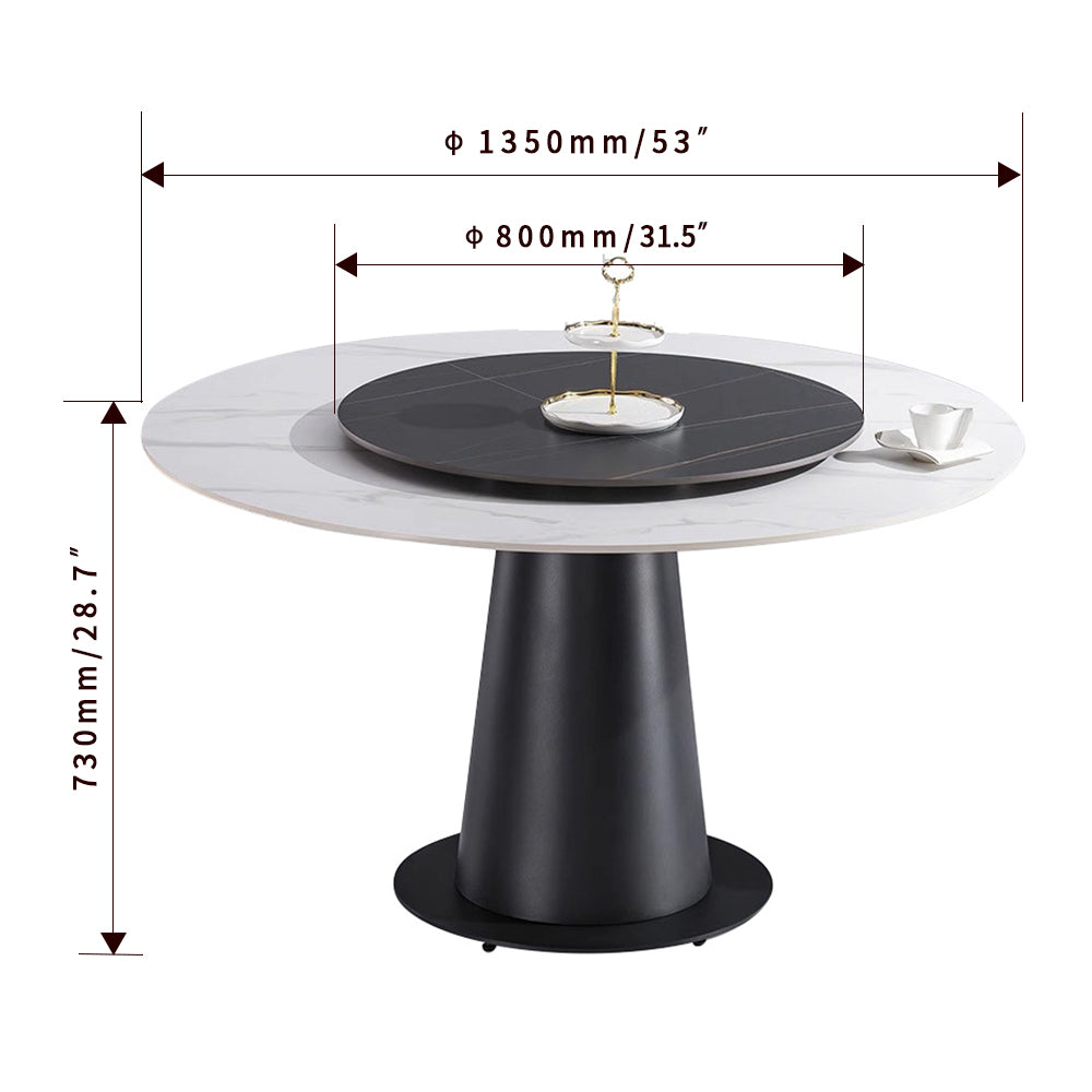 Modern Luxury Round Dining Table Set – 4–6 Seater