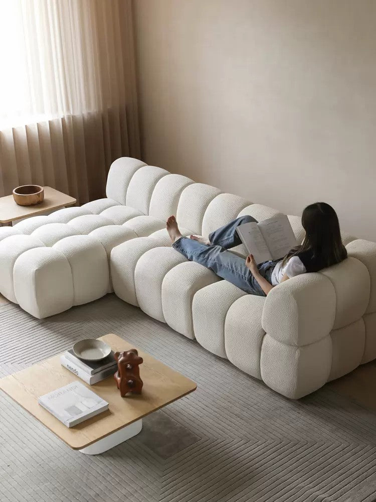 Nordic L-Shaped Modular Sofa – 3 Seater