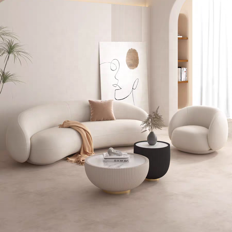 NOVA Modern Lambswool 2‑Seater Modular Sofa with Chaise
