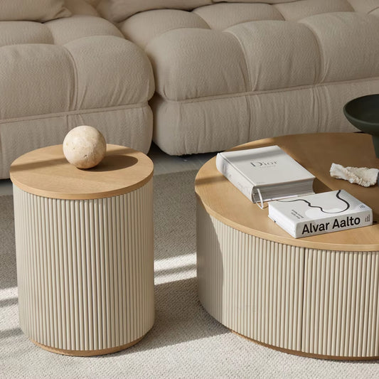 Modernist Oak Coffee Table with Storage