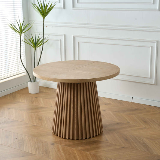 Modern Oval Oak Dining Set – 6 to 10 Seats