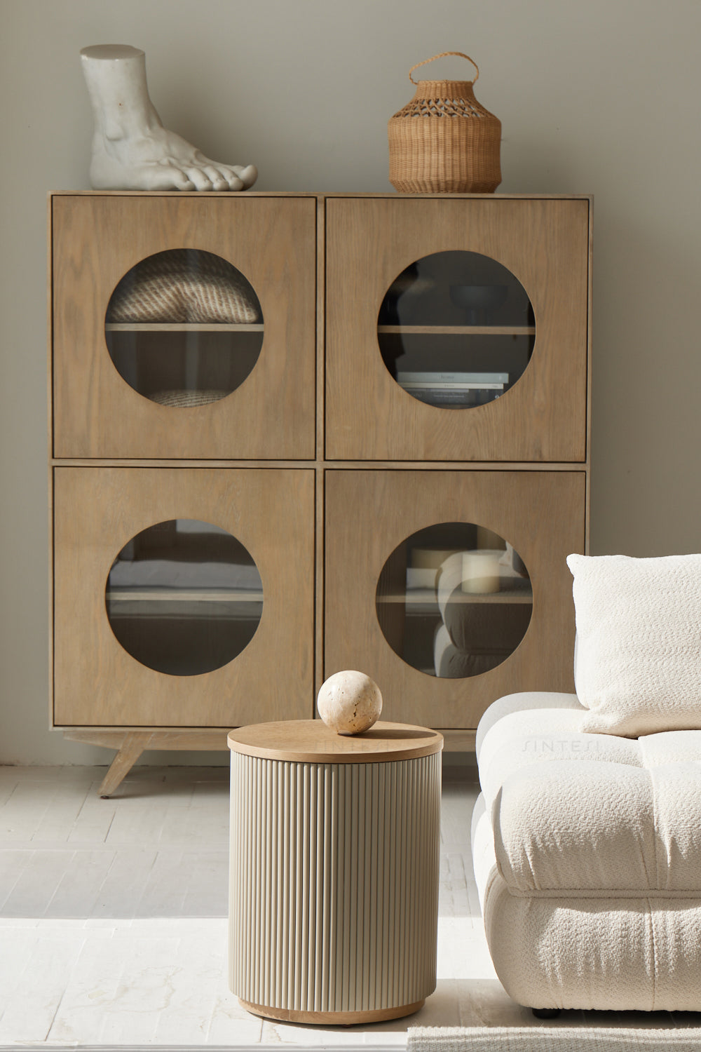 Modernist Oak Coffee Table with Storage