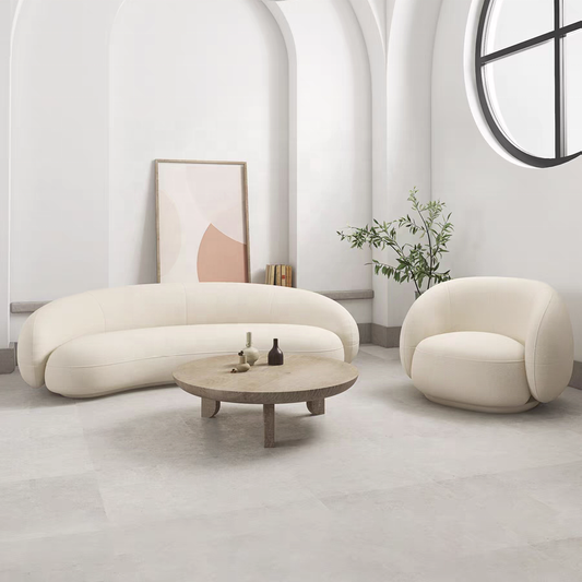 NOVA Modern Lambswool 2‑Seater Modular Sofa with Chaise