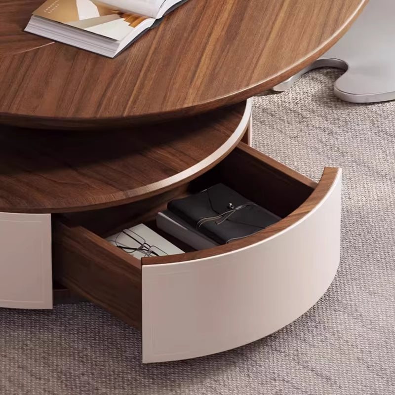 Modern Wooden Nesting Tables – Oval & Leaf Shape